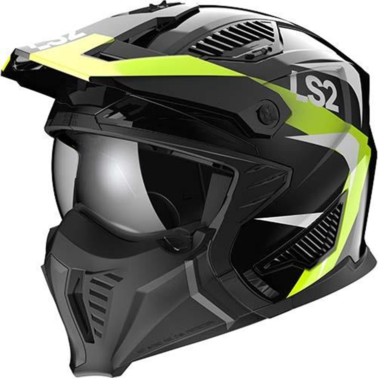 CASCO MOTO LS2 CROSS OF606 DRIFTER TRIALITY AMARILLO XL